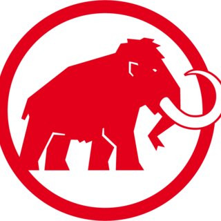 Red mammoth in a red circle