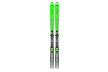 Skis Atomic REDSTER XT verts avec fixations.