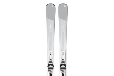 Paire de skis Blizzard Alight 7.2 TI X gris avec fixations.