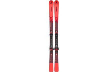 Une paire de skis Atomic Redster G7 rouges.