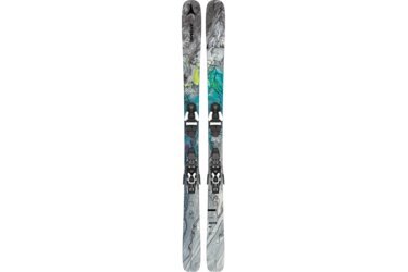 A pair of Atomic Bent 85 skis with bindings.