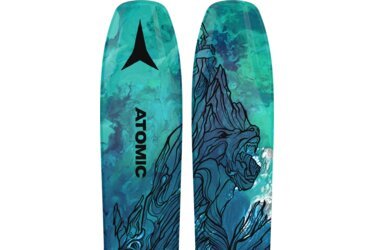 Ski Atomic avec motif de loup