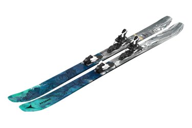Une paire de skis Atomic Bent 100 avec fixations