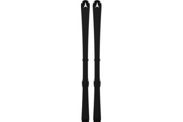 Paire de skis noirs avec fixations