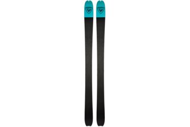 Deux skis Rossignol avec logo bleu