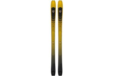 Zwei gelbe Rossignol Ski