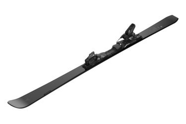 Ski noir avec fixation.