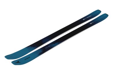 A pair of Atomic Maverick 95 Ti skis