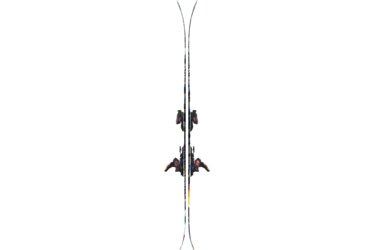 Pair of skis with bindings