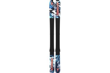 Skis Atomic avec motif bleu et blanc