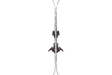 Pair of skis with bindings