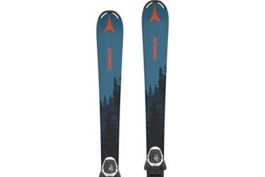 Pair of Atomic skis with forest design