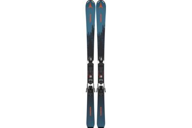 Pair of Atomic Maverick skis with bindings.