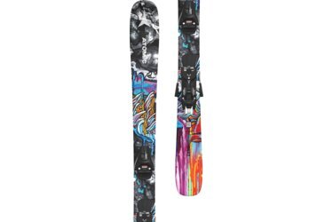 Atomic ski with colorful graphic