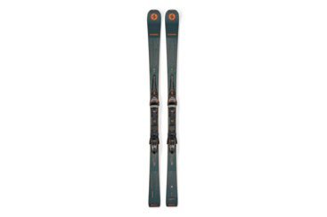 Une paire de skis Blizzard Thunderbird avec fixations.