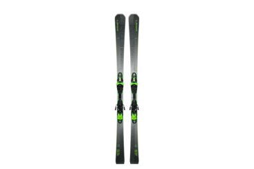 A pair of Elan Primetime 55 skis with bindings.