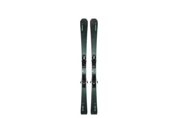 A pair of Elan Primetime N°2 skis with bindings.