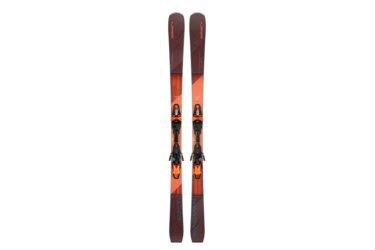 Une paire de skis Elan Wingman 82 CTI avec fixations.
