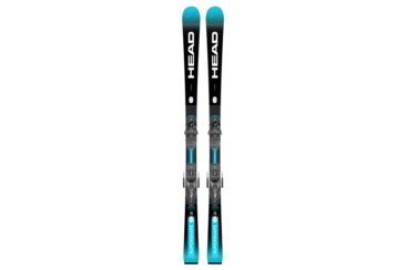 Deux skis Head e-Speed Supershape avec fixations