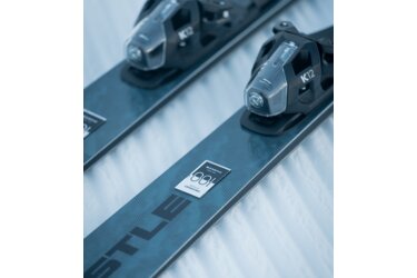 Kästle skis with K12 bindings and 100th anniversary logo