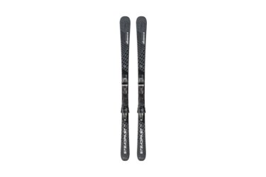 Paire de skis Nordica Steadfast 80 gris avec fixations.