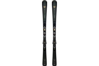 Une paire de skis Rossignol Nova 10 avec fixations.