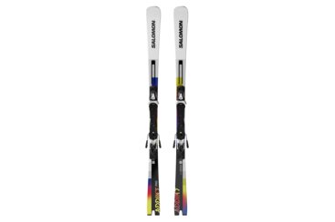 Two Salomon Addikt Pro skis with bindings.