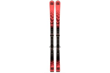 Paire de skis Volkl Racetiger RC rouges