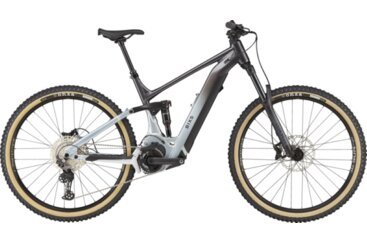 BIXS electric mountain bike, side view.