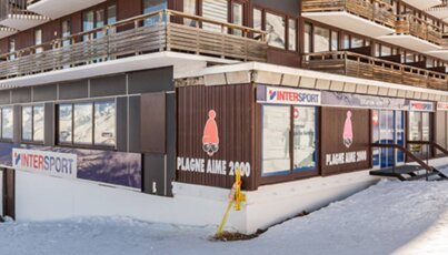 Intersport-Geschäft in Plagne Aime 2000