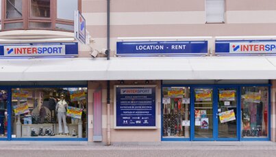 Intersport store with storefronts