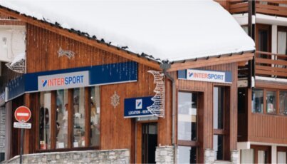 Intersport store in winter