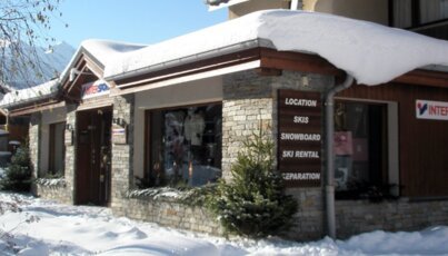 InterSport store in the snow