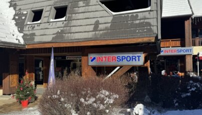 Intersport store in winter