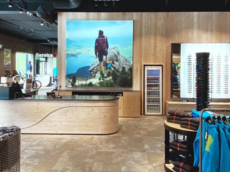 Innenaufnahme eines Sportgeschäfts